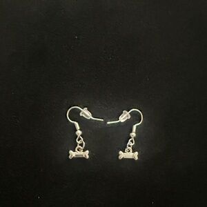 Elegant Silver Bone Earrings